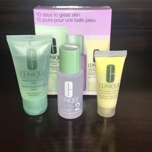 Clinique 10 day travel size skincare regimen